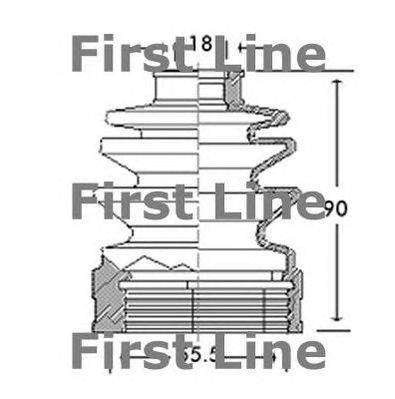 FIRST LINE fcb2655 -  Пыльник, приводной вал
